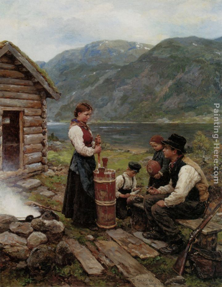 Jahn Ekenaes Familie Norsk Fjordlandskap